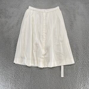 Reformation Midi Skirt Womens 8 Button Front Dainty Minimalist A-Line Summer